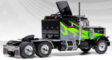 1/64 Scale Ixo Peterbilt 359 In BLACK AND LIME Stripes Prime Mover