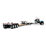 Dcp / First Gear 1/64 Peterbilt 359 Tri Drive Cappello Heavy Transport With Tri Axle Lowboy With Flip Over Axle Trailer*****60-2267