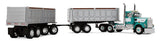 Dcp / First Gear Kenworth W900 SHORT HOOD road train tipper Trailers 60-2291
