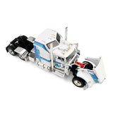 1/64 Dcp DOUBLE C TRANSPORT Kenworth W900L AERODYNE WHITE/BLUE With Tanker Trailer 60-2353