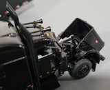 1/64 DCP BLACK PETERBILT 389 TRI DRIVE WITH REFRIGERATED TRAILER 60-0931