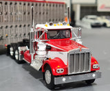 DCP / FIRST GEAR 1/64 KENWORTH W900A KOPPES TRUCK LINE WITH LIVESTOCK TRAILER *****60-1010