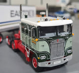 DCP / FIRST GEAR TUFFTRUCKS KENWORTH K100 EASTOES WITH VINTAGE 40FT TRI AXLE TRAILER  60-1024