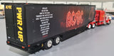 1/64 Scale Dcp / First Gear Ac/Dc Pwr Up Peterbilt With Drop Deck Trailer