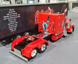 1/64 Scale Dcp / First Gear Ac/Dc Pwr Up Peterbilt With Drop Deck Trailer