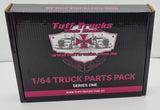 TUFFTRUCKS 1/64 SCALE PARTS PACK SERIES ONE WHITE PAINTABLE TTPP001