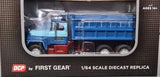 1/64 DCP / FIRST GEAR MACK R-MODEL SID KAMP TANDEM TIPPER WITH WORKING BODY