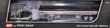 1/64 DCP / FIRST GEAR PETERBILT 389 BLACK/RED/SILVER WITH TRI AXLE GRAIN TRAILER 60-1194
