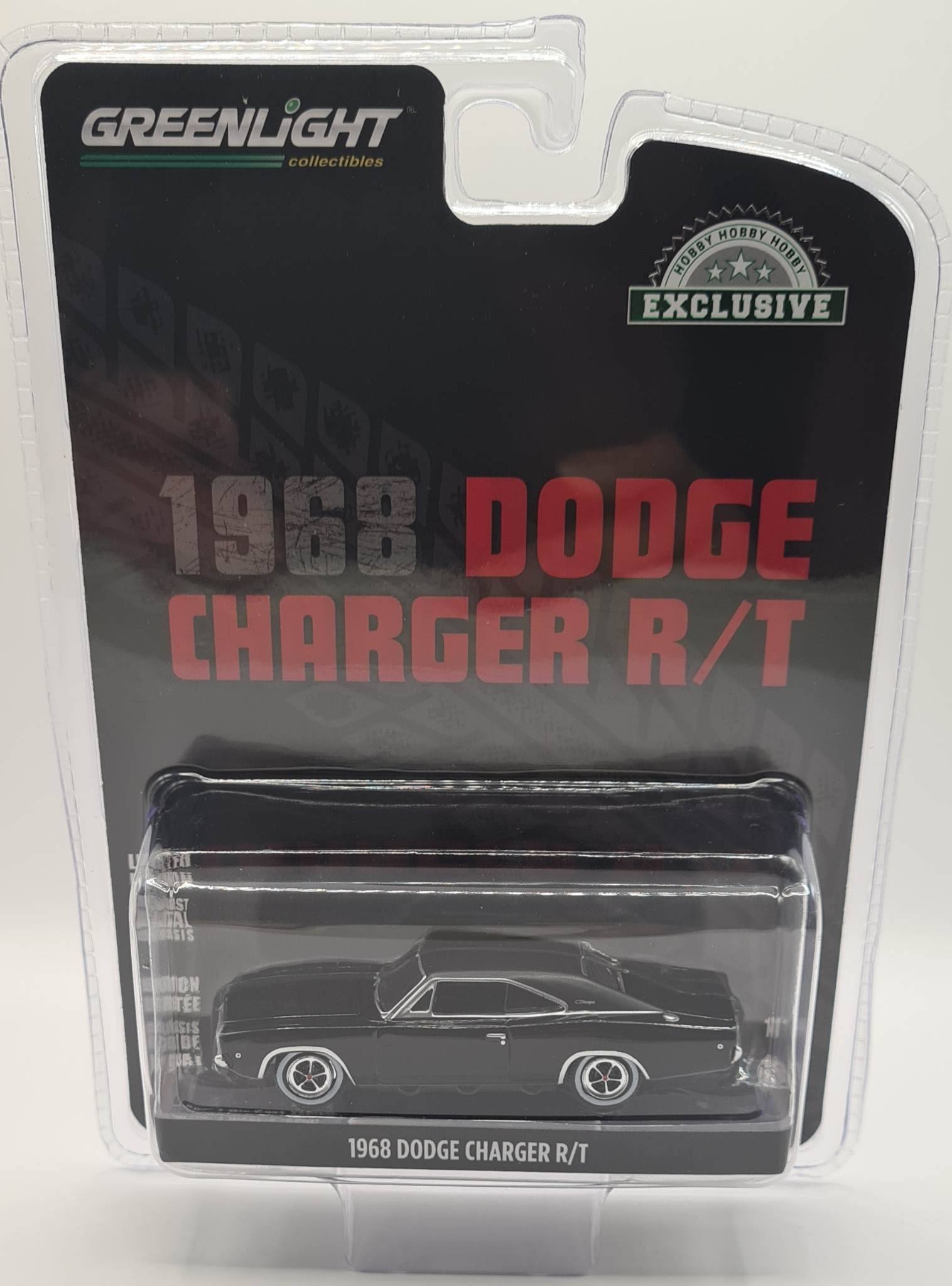 1/64 Greenlight 1968 Dodge Charger R/T Car New On Card