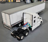 DCP / FIRST GEAR 1/64 KENWORTH T680 WITH AERO SKIRTED VAN TRAILER *****60-1418