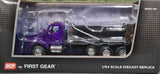 DCP/FIRST GEAR 1/64 KENWORTH T880 TRI AXLE WITH ROGUE TIPPER BODY 60-1414 PURPLE/CHROME