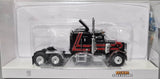 1/87 SCALE BREKINA HO PETERBILT WITH SLEEPER IN BLACK AND RED