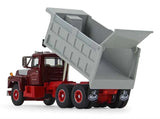 1/64 DCP / FIRST GEAR MACK R-MODEL SANTUCCI CONTRUCTION  TANDOM TIPPER WITH WORKING BODY