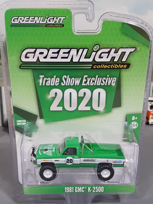 1/64 GREENLIGHT 2020 GMC TRADE SHOW 1981 GMC K2500 NEW ON CARD