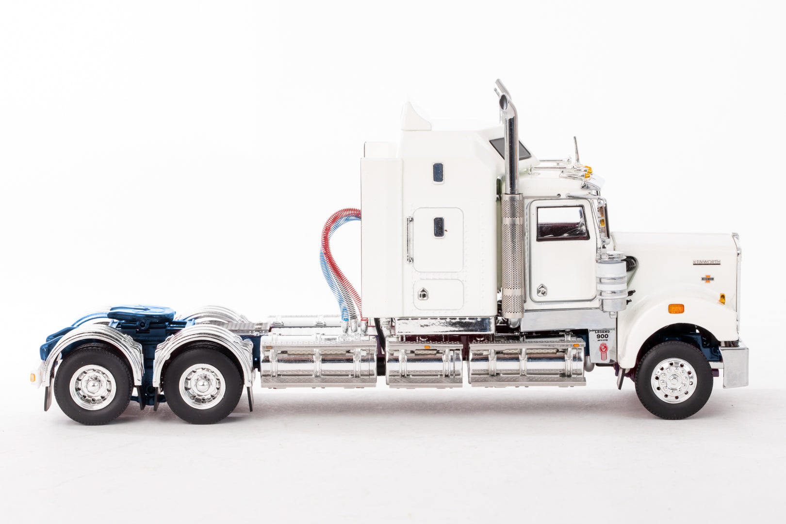 DRAKE KENWORTH T900 LEGEND WITH BLUE CHASSIS 1/50 SCALE DIECAST 