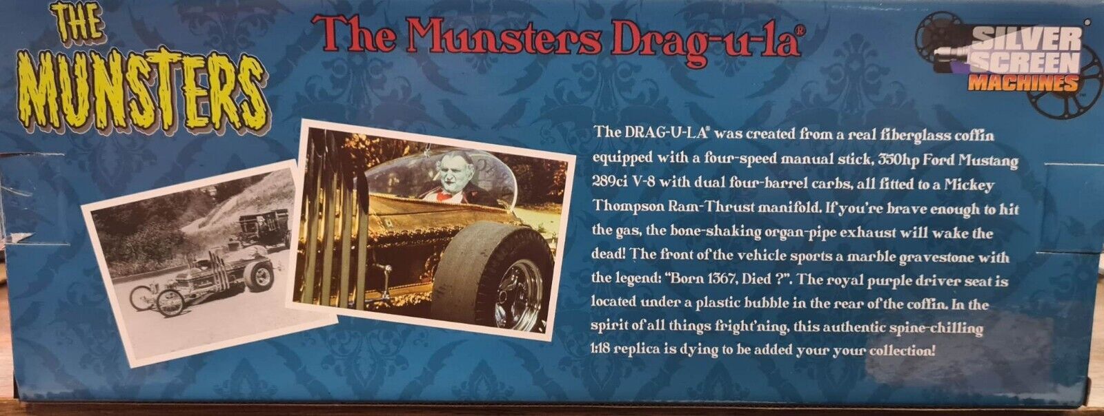 Auto World 1:18 The Munsters Drag-U-la Auto World 1:18 The Munsters Drag-U-la